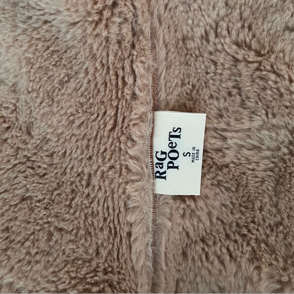 Rag Poets Suede & Shearling Coat - Picture 9 of 10